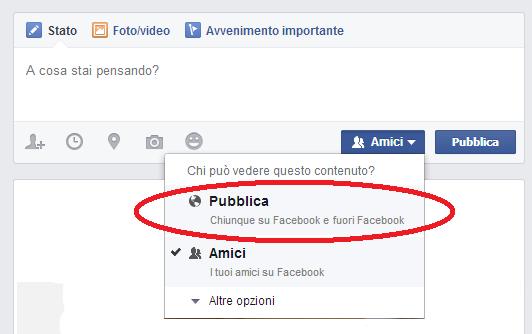 come impostare privacy post facebook 2